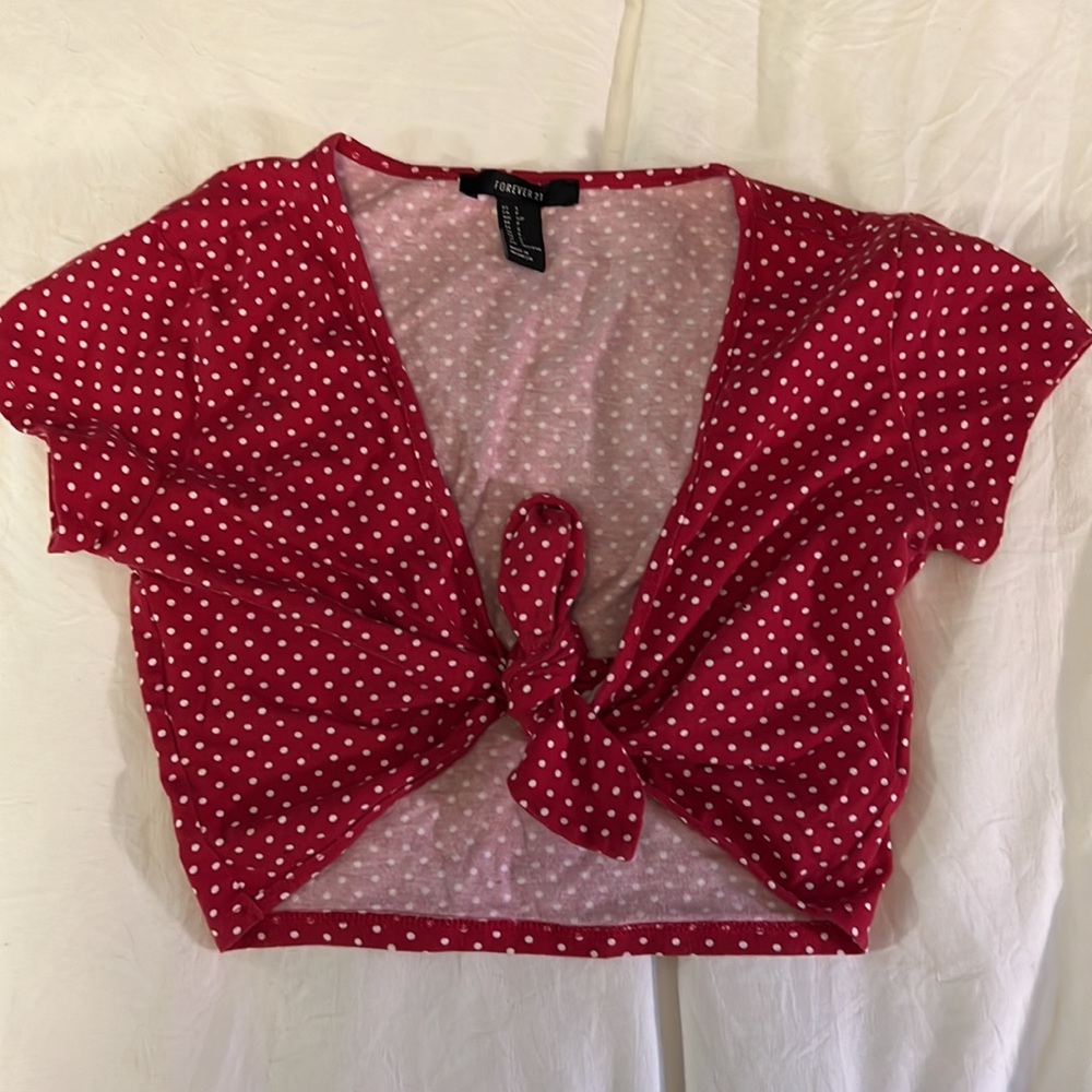 Forever 21 tie top, size S